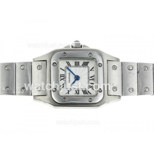 Cartier Santos 100 with White Dial