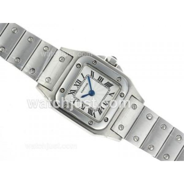 Cartier Santos 100 with White Dial
