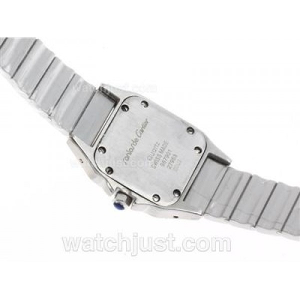 Cartier Santos 100 with White Dial