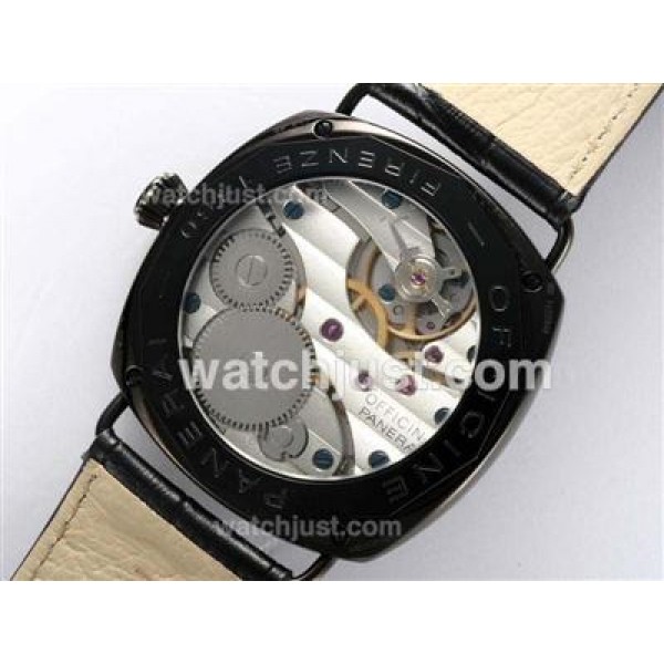 Panerai Radiomir Black Seal Unitas 6497 Movement Manual Winding PVD Case with Black Dial-New Version