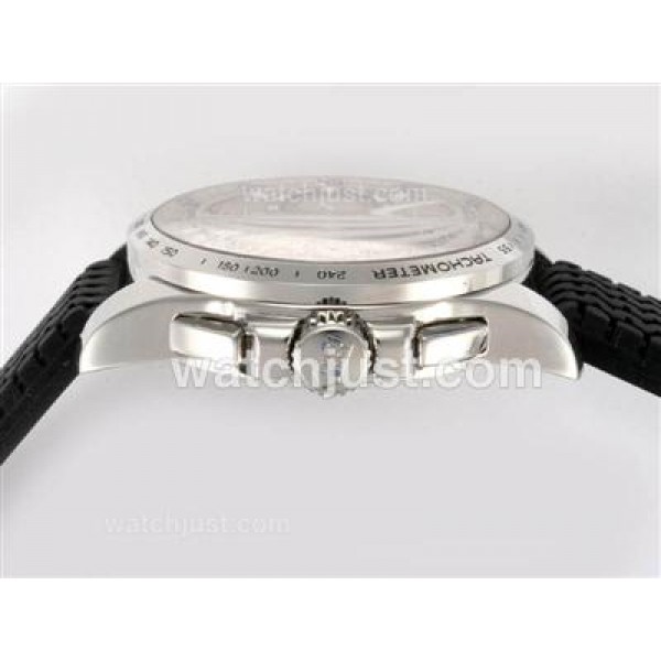 Chopard Gran Turismo GT XL Chronograph Swiss Valjoux 7750 Movement Gray Dial with AR Coating-Rubber Strap