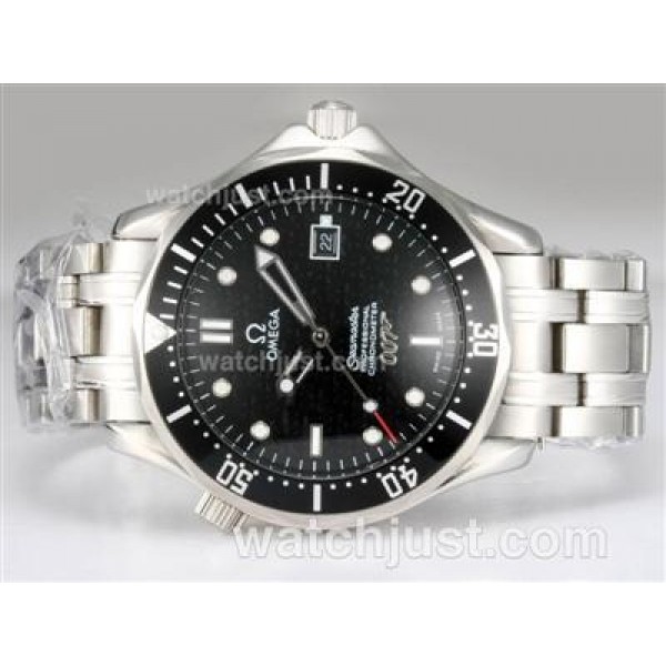 Omega Seamaster 007 James Bond Automatic with Black Dial and Bezel