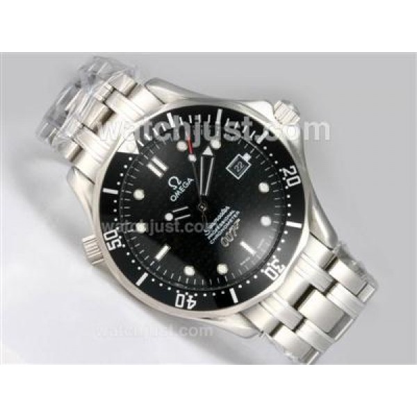 Omega Seamaster 007 James Bond Automatic with Black Dial and Bezel