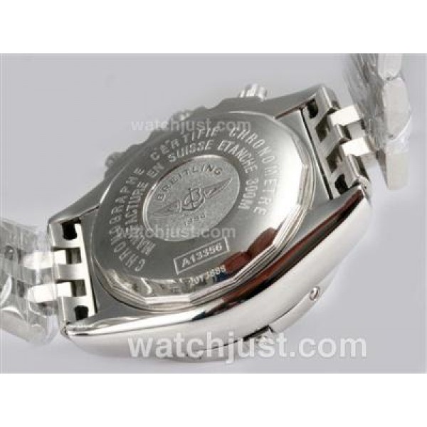 Breitling Chronomat Evolution Working Chronograph with Blue Dial S/S