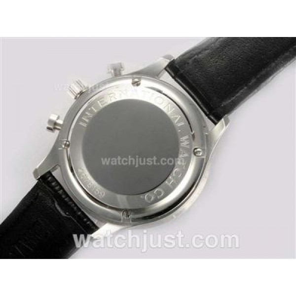 IWC Portuguese Chronograph Swiss Valjoux 7750 Movement with Black Dial