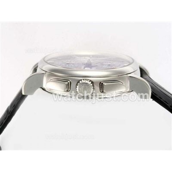 IWC Portofino Chronograph Swiss Valjoux 7750 Movement AR Coating with White Dial