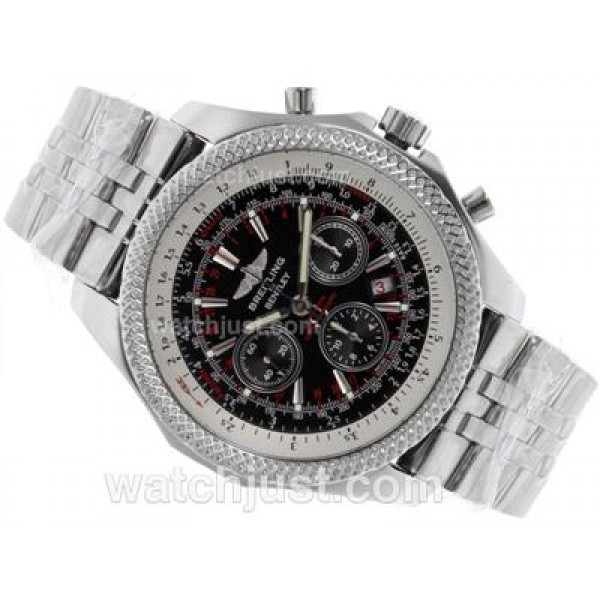 Breitling for Bentley 30s Chronograph Swiss Valjoux 7750 Movement with Black Dial