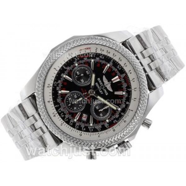 Breitling for Bentley 30s Chronograph Swiss Valjoux 7750 Movement with Black Dial