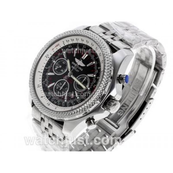 Breitling for Bentley 30s Chronograph Swiss Valjoux 7750 Movement with Black Dial