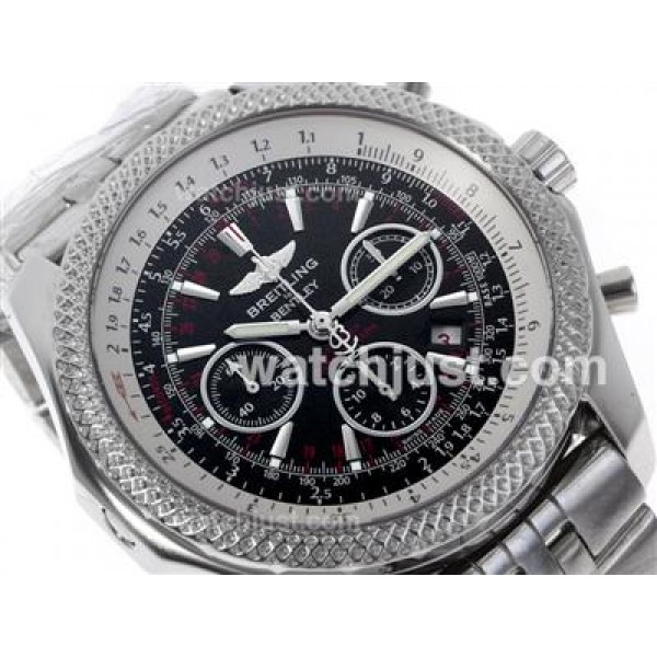 Breitling for Bentley 30s Chronograph Swiss Valjoux 7750 Movement with Black Dial