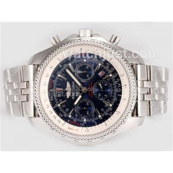 Breitling for Bentley Motors Chronograph Swiss Valjoux 7750 Movement with Blue Dial