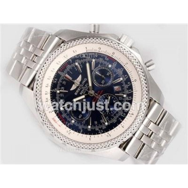 Breitling for Bentley Motors Chronograph Swiss Valjoux 7750 Movement with Blue Dial