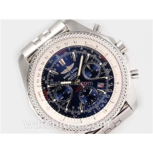 Breitling for Bentley Motors Chronograph Swiss Valjoux 7750 Movement with Blue Dial
