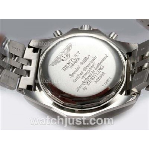 Breitling for Bentley Motors Chronograph Swiss Valjoux 7750 Movement with Blue Dial
