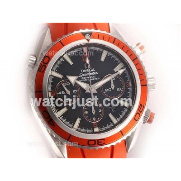 UK AAA Quality Omega Seamaster Planet Ocean Replica Watches With Black Dials For Sale