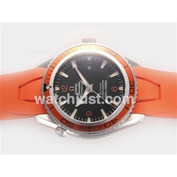 Omega Seamaster Planet Ocean Swiss ETA 2824 Movement-Orange Rubber Strap