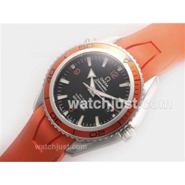 Omega Seamaster Planet Ocean Swiss ETA 2824 Movement-Orange Rubber Strap