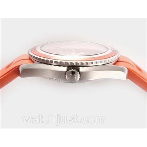 Omega Seamaster Planet Ocean Swiss ETA 2824 Movement-Orange Rubber Strap