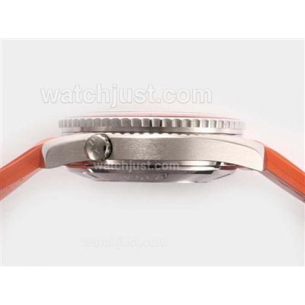 Omega Seamaster Planet Ocean Swiss ETA 2824 Movement-Orange Rubber Strap