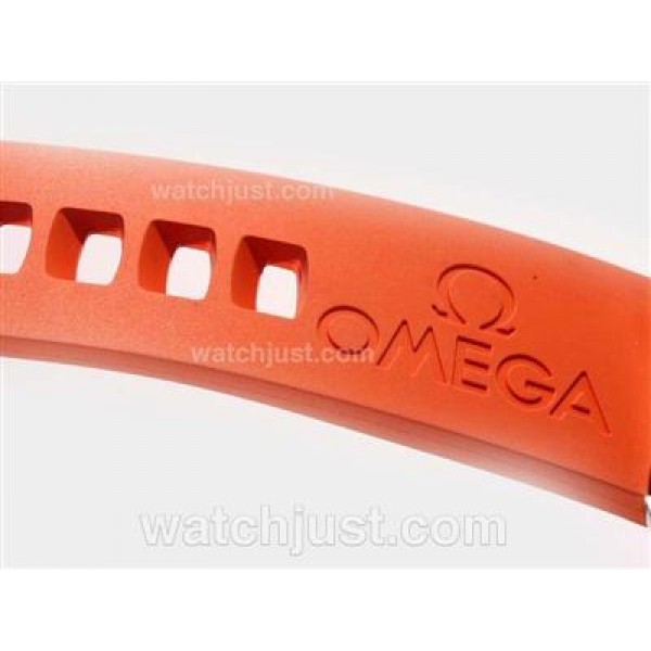 Omega Seamaster Planet Ocean Swiss ETA 2824 Movement-Orange Rubber Strap