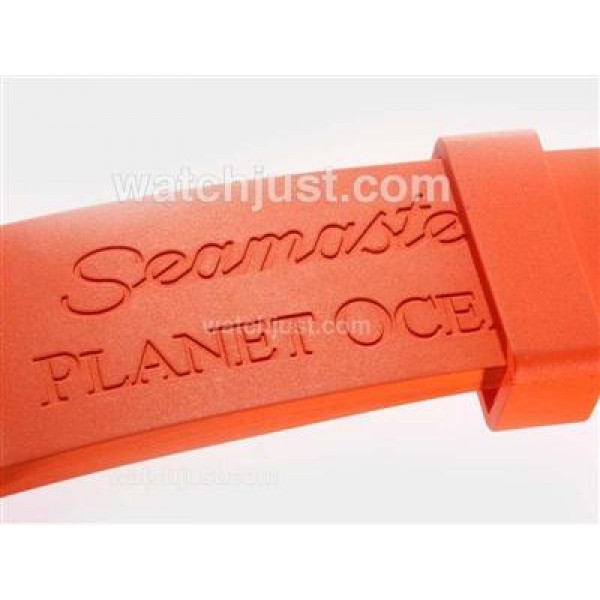 Omega Seamaster Planet Ocean Swiss ETA 2824 Movement-Orange Rubber Strap