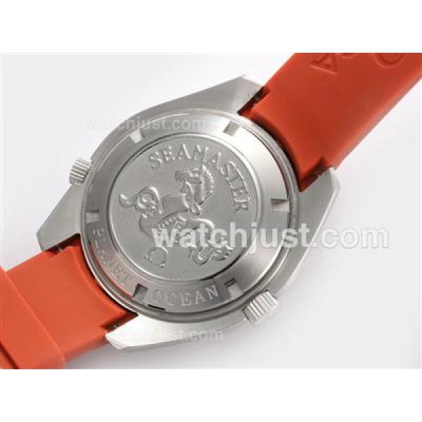 Omega Seamaster Planet Ocean Swiss ETA 2824 Movement-Orange Rubber Strap