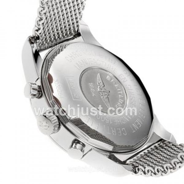 Breitling Transocean Working Chronograph Stick Markers with White Dial S/S-Same Chassis as 7750 Version-High Quality