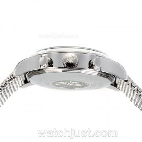 Breitling Transocean Working Chronograph Stick Markers with White Dial S/S-Same Chassis as 7750 Version-High Quality