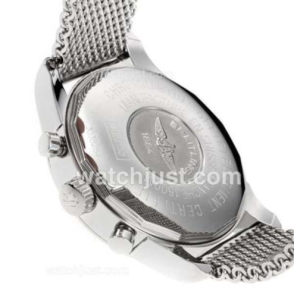 Breitling Transocean Working Chronograph Stick Markers with White Dial S/S-Same Chassis as 7750 Version-High Quality