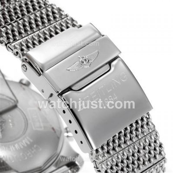 Breitling Transocean Working Chronograph Stick Markers with Dark Grey Dial S/S-Same Chassis as 7750 Version-High Quality