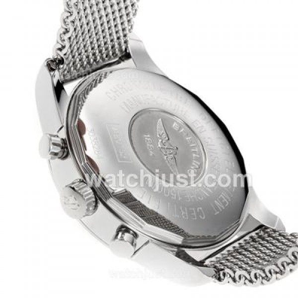 Breitling Transocean Working Chronograph Stick Markers with Dark Grey Dial S/S-Same Chassis as 7750 Version-High Quality