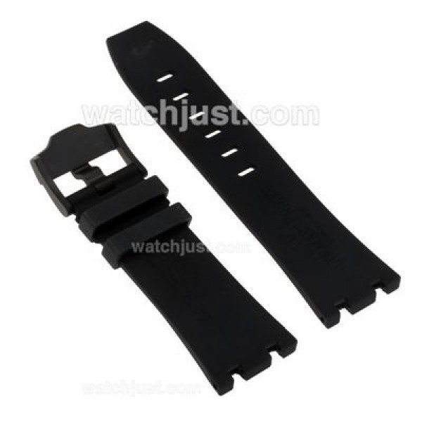Audemars Piguet Black Rubber Strap with PVD Buckle for Swiss Survivor Version-High Quality