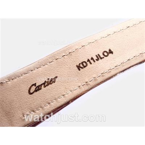 Cartier Santos 100 Working Chronograph with White Dial Same Chassis As 7750 Version-High Quality