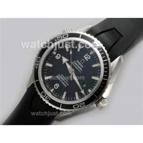 Omega Seamaster Planet Ocean Automatic with Black Dial and Bezel-Rubber Strap