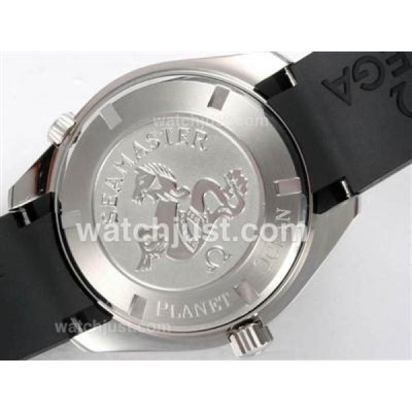 Omega Seamaster Planet Ocean Automatic with Black Dial and Bezel-Rubber Strap