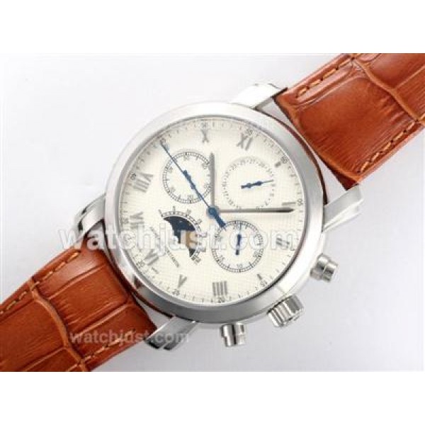 Vacheron Constantin Partrimony Chronograph Lemania Movement with White Dial