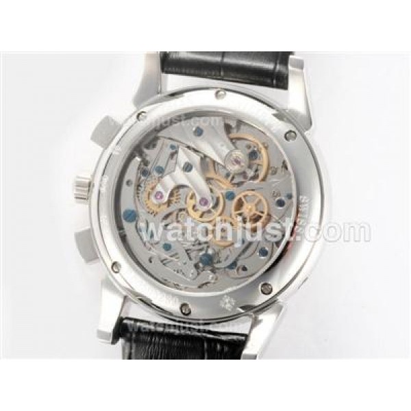Patek Philippe Classic Chronograph Lemania Movement Moonphase with Black Dial