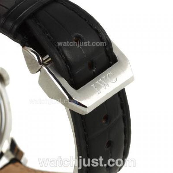 IWC Portugese 7 Days Working Power Reserve-21600bph with White Dial