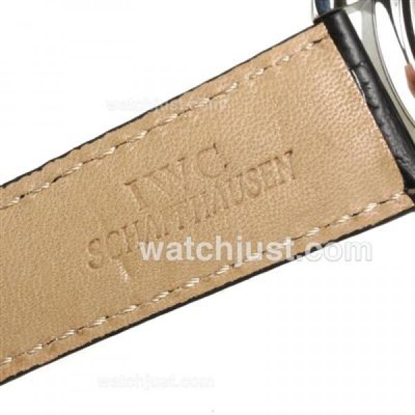 IWC Portugese 7 Days Working Power Reserve-21600bph with White Dial