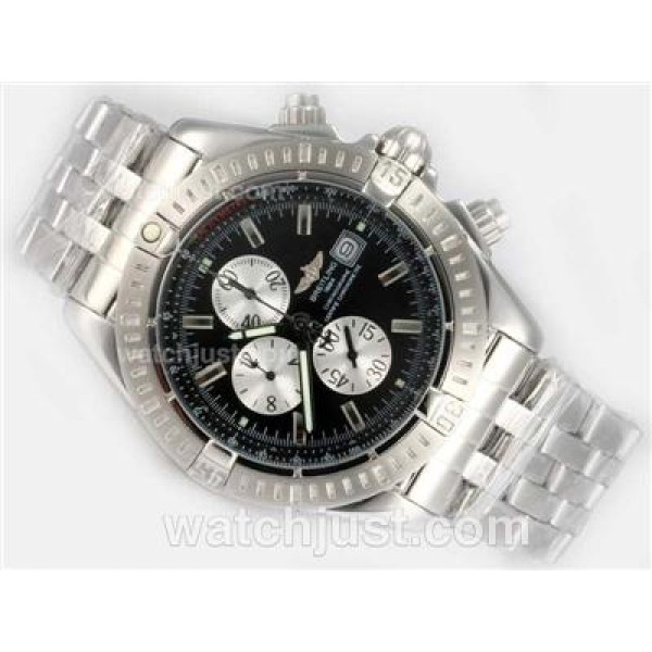 Breitling Chronomat Evolution Working Chronograph Black Dial