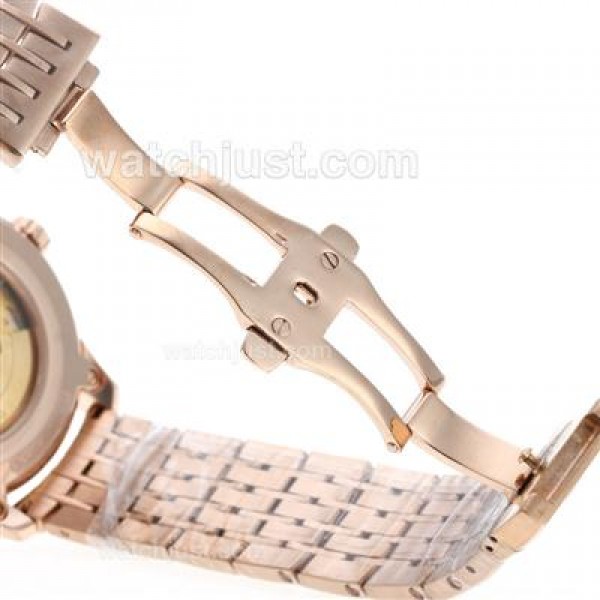 Omega Hour Vision See Thru Case Automatic Full Rose Gold with Brown Dial