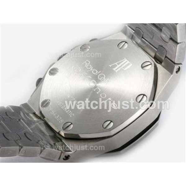 UK Perfect Replica Audemars Piguet Royal Oak Offshore Swiss Valjoux 7750 Movement Diamond Bezel with Blue Dial