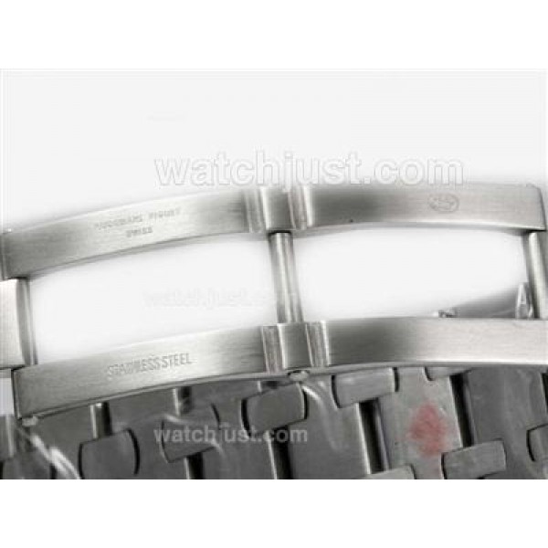 UK Perfect Replica Audemars Piguet Royal Oak Offshore Swiss Valjoux 7750 Movement Diamond Bezel with Blue Dial