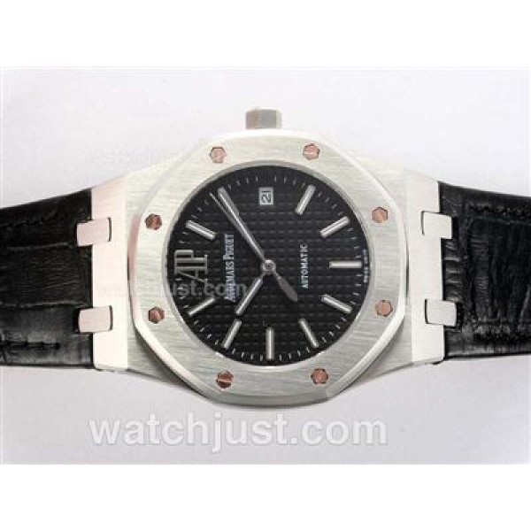 Audemars Piguet Royal Oak Swiss ETA 2836 Movement with Black Dial-Upgrade Version