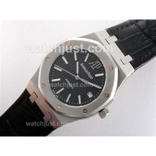 Audemars Piguet Royal Oak Swiss ETA 2836 Movement with Black Dial-Upgrade Version