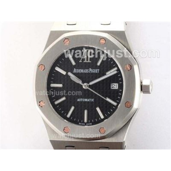 Audemars Piguet Royal Oak Swiss ETA 2836 Movement with Black Dial-Upgrade Version