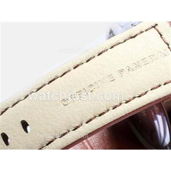 Panerai Luminor Marina Swan Neck Swiss ETA Unitas 6497 Movement AR Coating with Black Dial