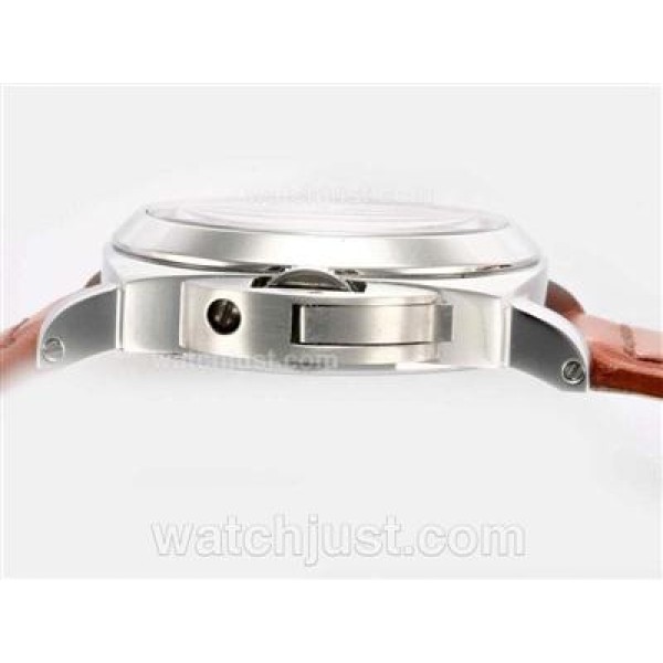 Panerai Luminor Marina Swan Neck Swiss ETA Unitas 6497 Movement AR Coating with Black Dial
