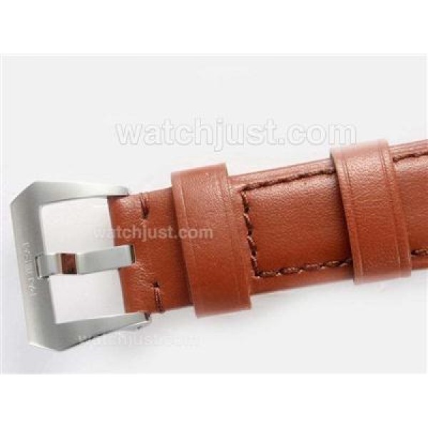 Panerai Luminor Marina Swan Neck Swiss ETA Unitas 6497 Movement AR Coating with Black Dial