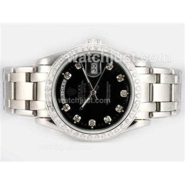 Best 1:1 Rolex Day-Date Masterpiece Fake Watches With Black Dials Online